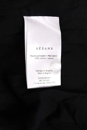 Robe Sézane Noir en Viscose