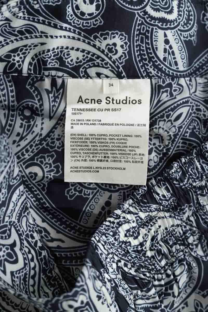 Droit Acne Studios  Bleu