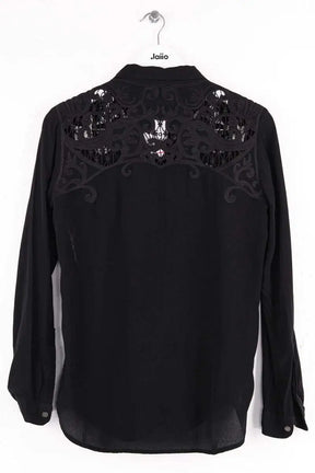 Blouse The Kooples Noir en Synthétique