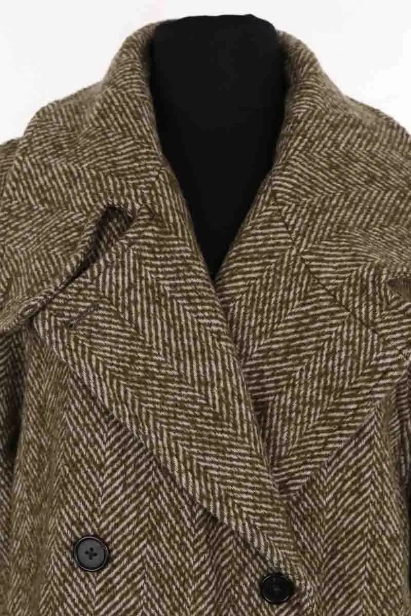 Manteau Bellerose Kaki en Laine