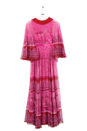 Robe Valentino Rose en Soie