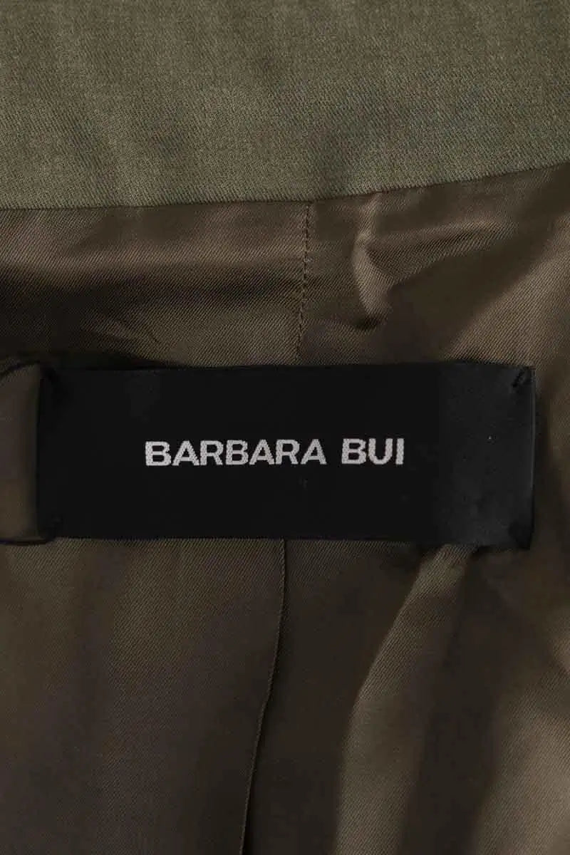 Veste Barbara Bui Kaki en Coton