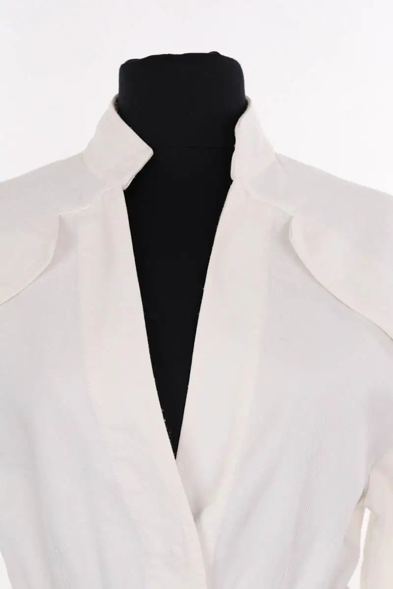 Robe Margaux Lonnberg Blanc en Coton