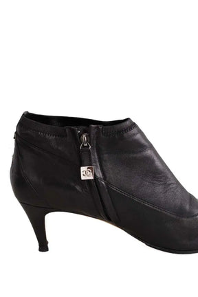 Boots Chanel Noir en Cuir