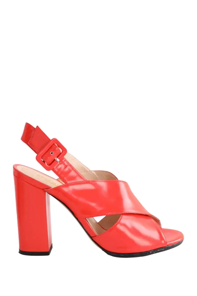 Talons Essentiel Antwerp Orange en Cuir, taille 37 - Seconde Main