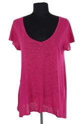 Top American Vintage Rose en Coton, taille S - Seconde Main