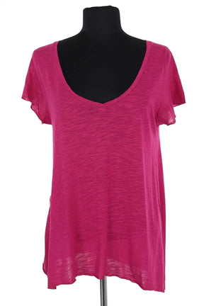 Top American Vintage Rose en Coton, taille S - Seconde Main