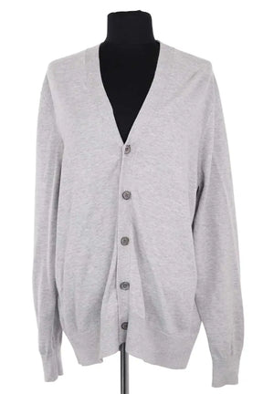 Cardigan Brooks Brothers Gris en Coton, taille L - Seconde Main