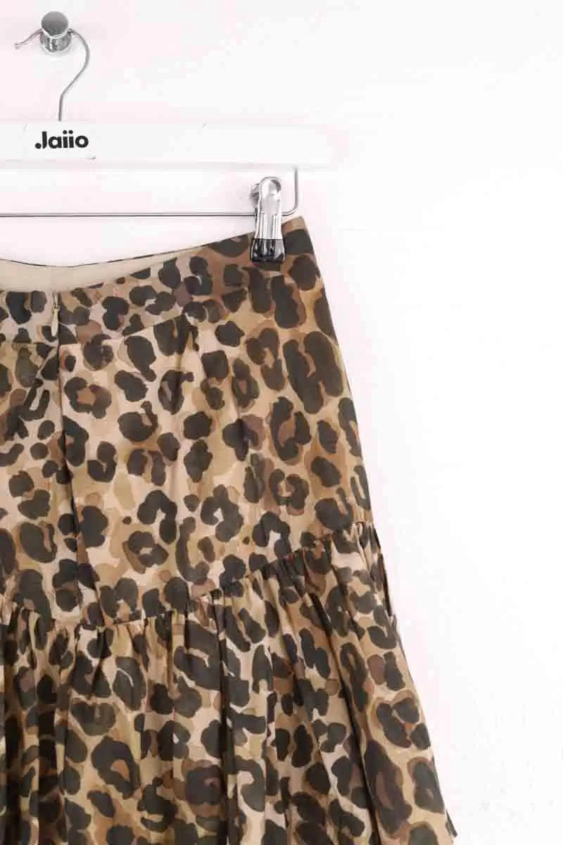 Mini jupe Claudie Pierlot Camel en Coton