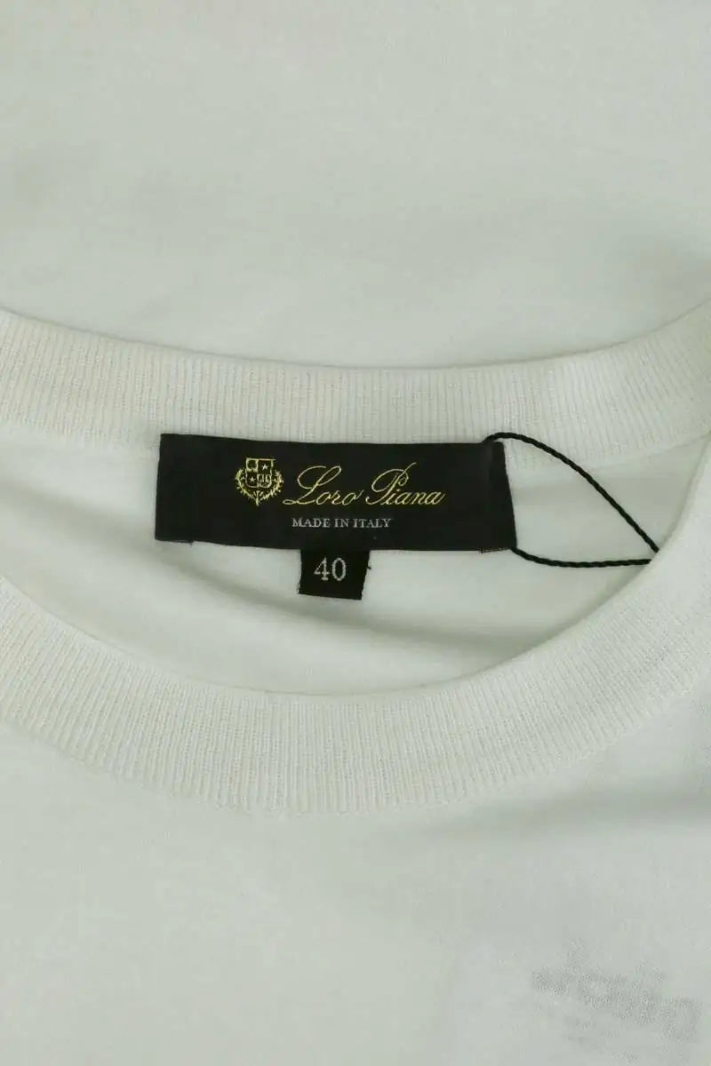 T-shirt Loro Piana Blanc en Coton