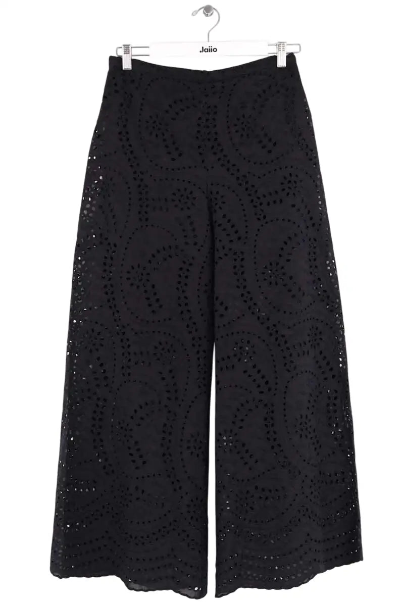 Pantalon Tara Jarmon Noir en Coton, taille L - Seconde Main