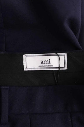 Pantalon droit Ami Bleu en Coton