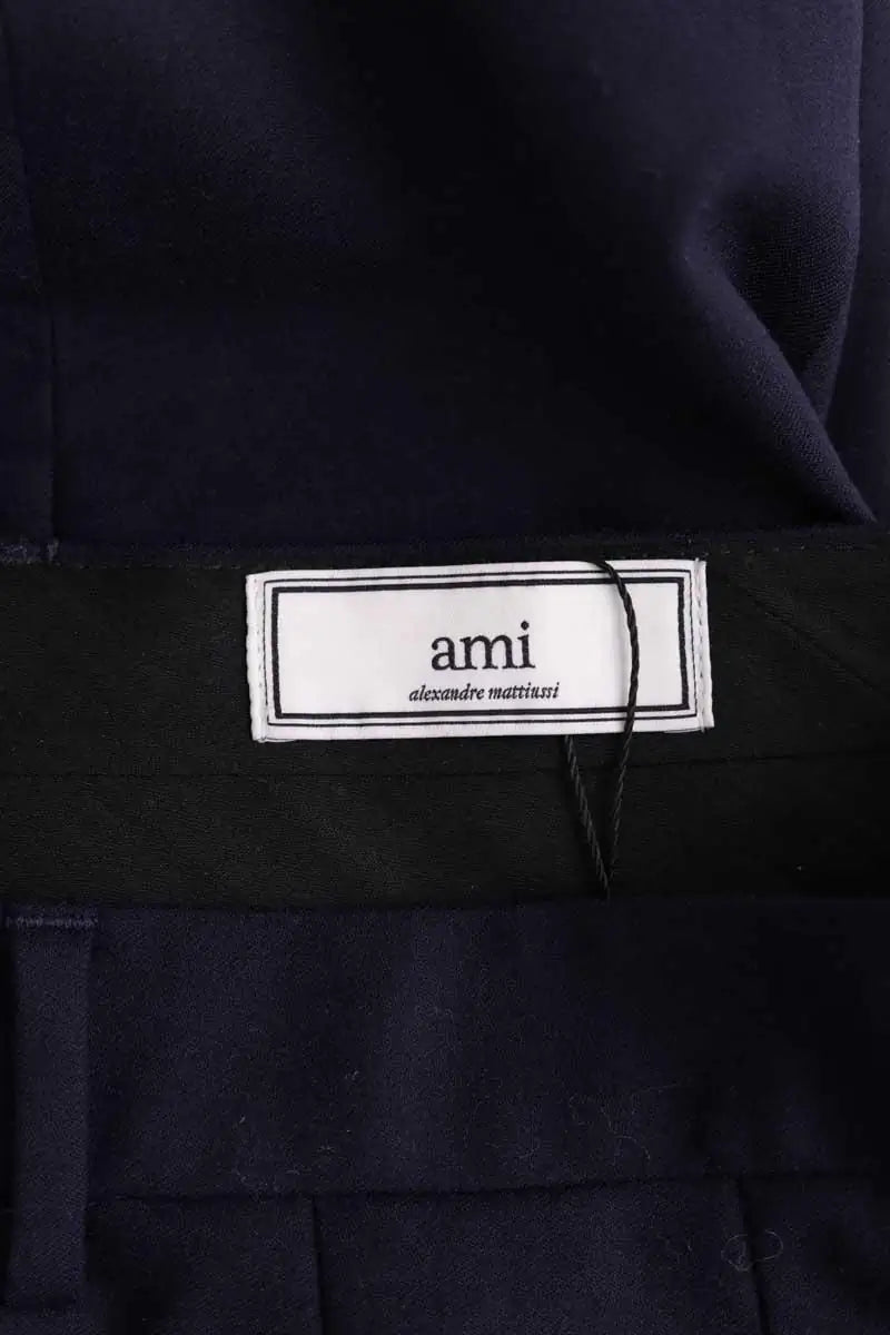 Pantalon droit Ami Bleu en Coton