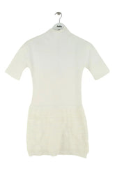 Robe Alaïa Blanc en Viscose, taille L - Seconde Main