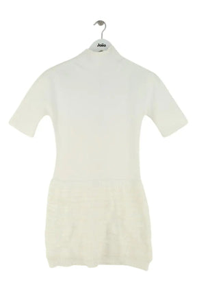 Robe Alaïa Blanc en Viscose, taille L - Seconde Main