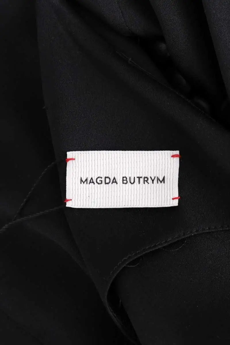 Robe Magda Butrym Noir en Soie