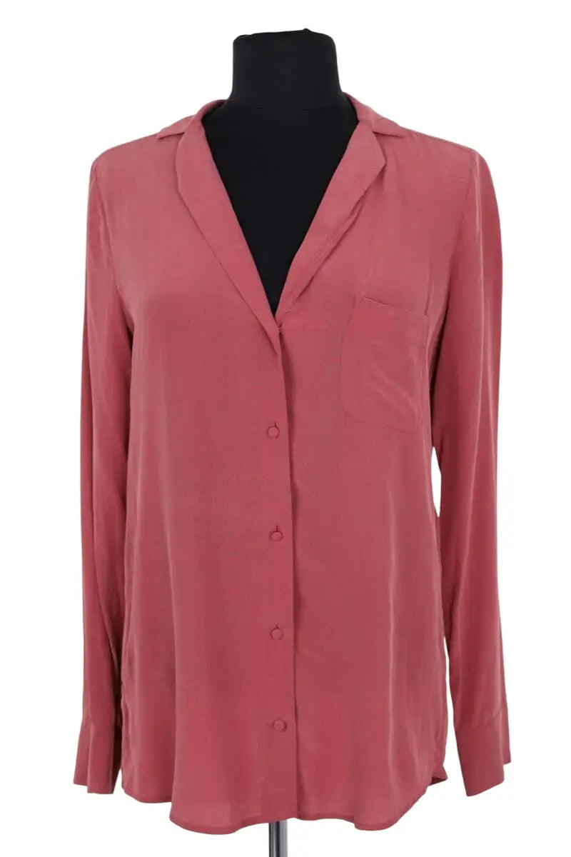 Chemise Sézane Rose en Soie, taille XS - Seconde Main