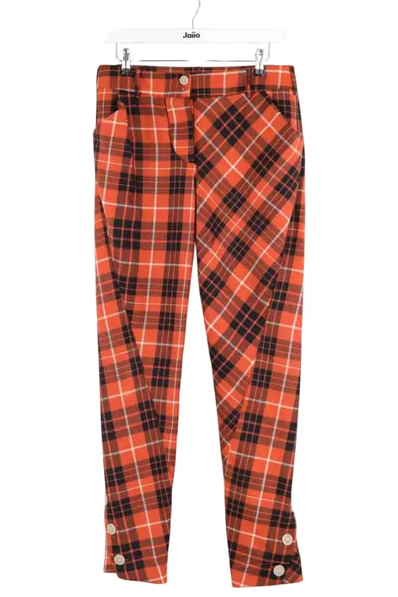 Pantalon slim Vivienne Westwood Orange en Laine, taille L - Seconde Main