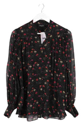 Blouse The Kooples Noir en Synthétique, taille M - Seconde Main