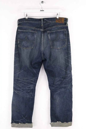 Jean droit Ralph Lauren Bleu en Coton