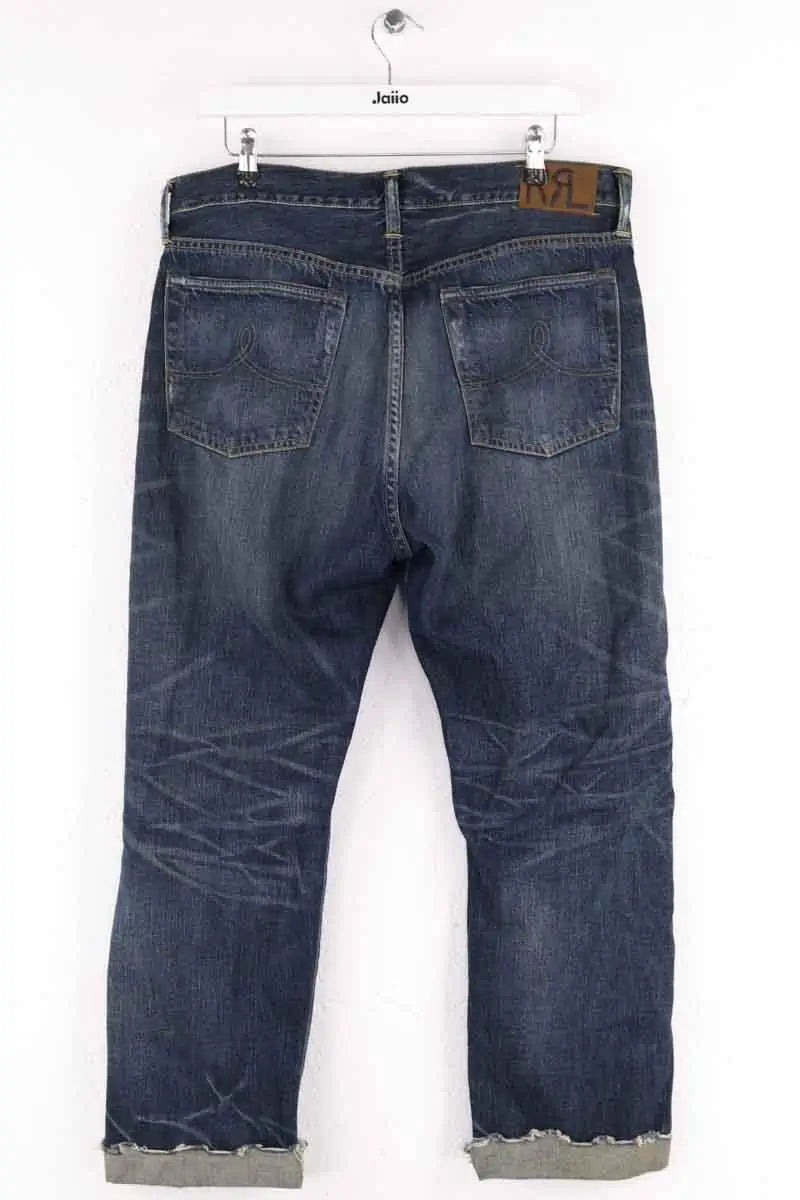 Jean droit Ralph Lauren Bleu en Coton