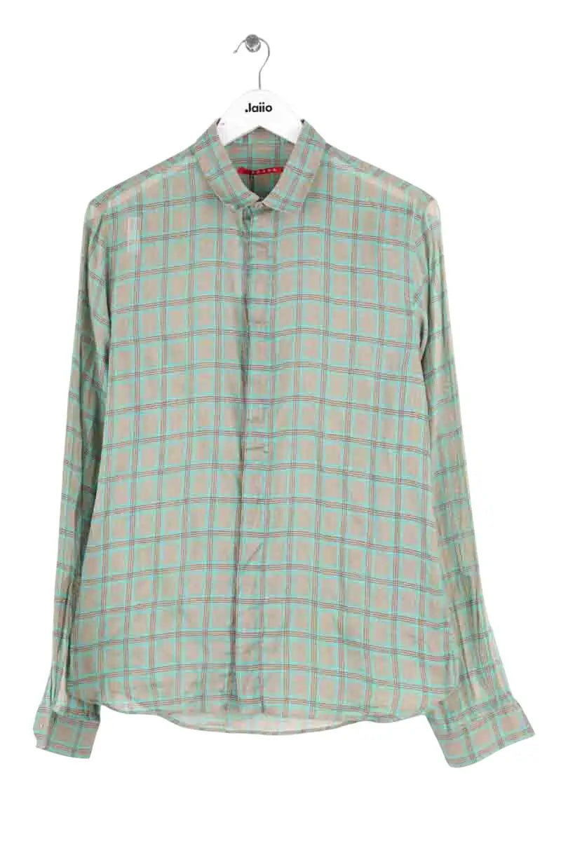 Chemise Prada Vert en Coton, taille M - Seconde Main