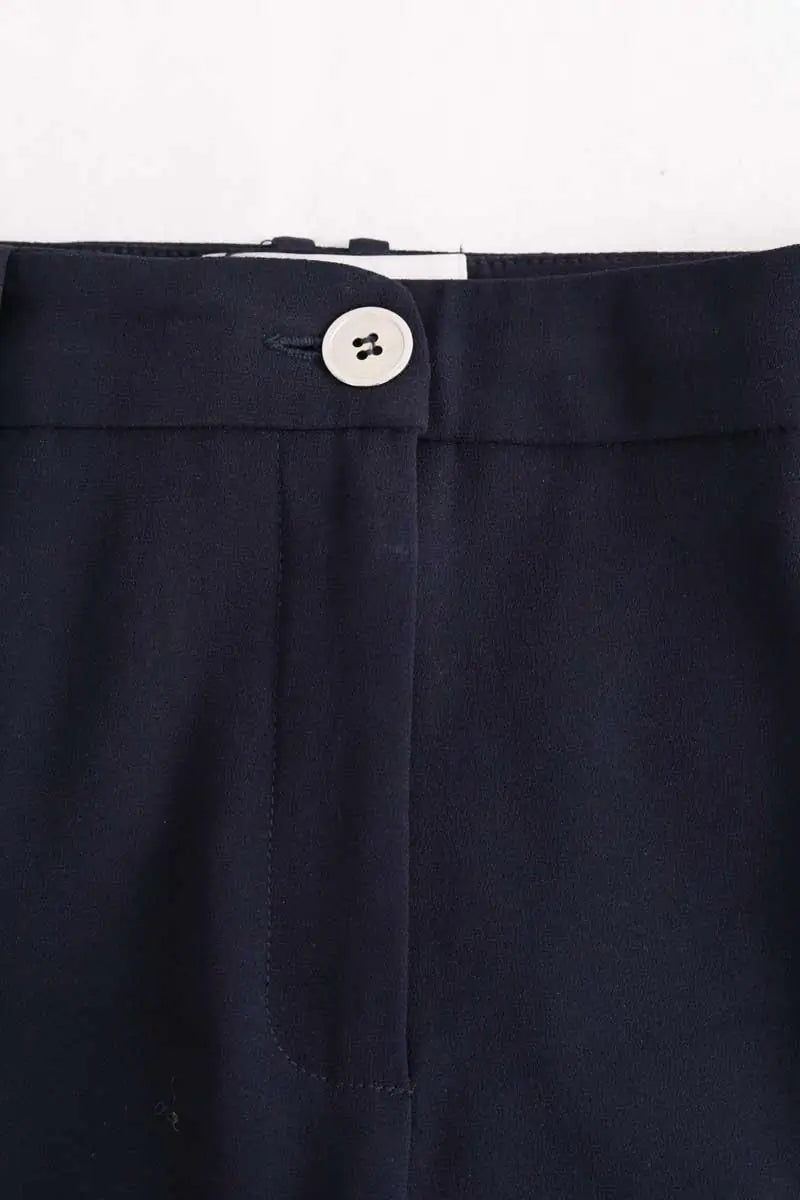 Pantalon droit Claudie Pierlot Bleu en Synthétique