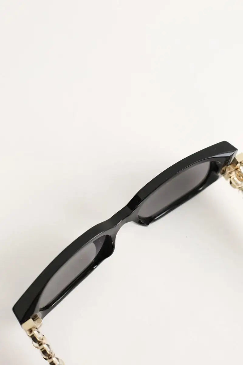 Lunettes de soleil Chanel Noir en Plastique