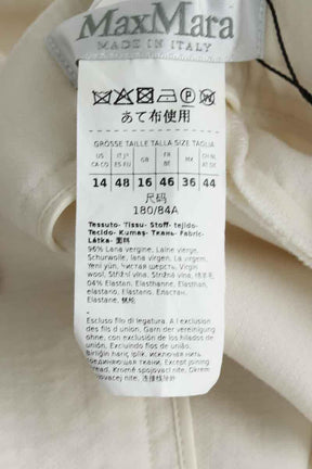 Droit Max Mara  Blanc