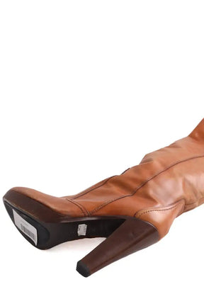 Bottes Barbara Bui Camel en Cuir