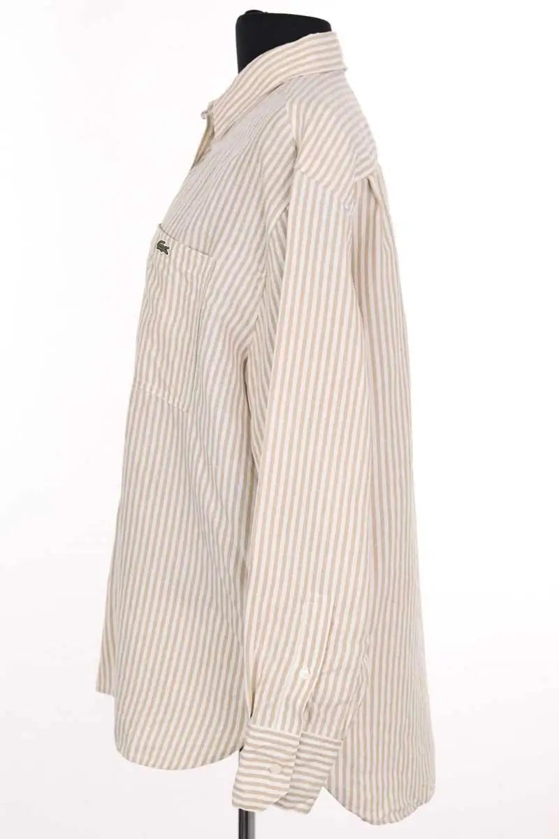 Chemise Lacoste Beige en Lin