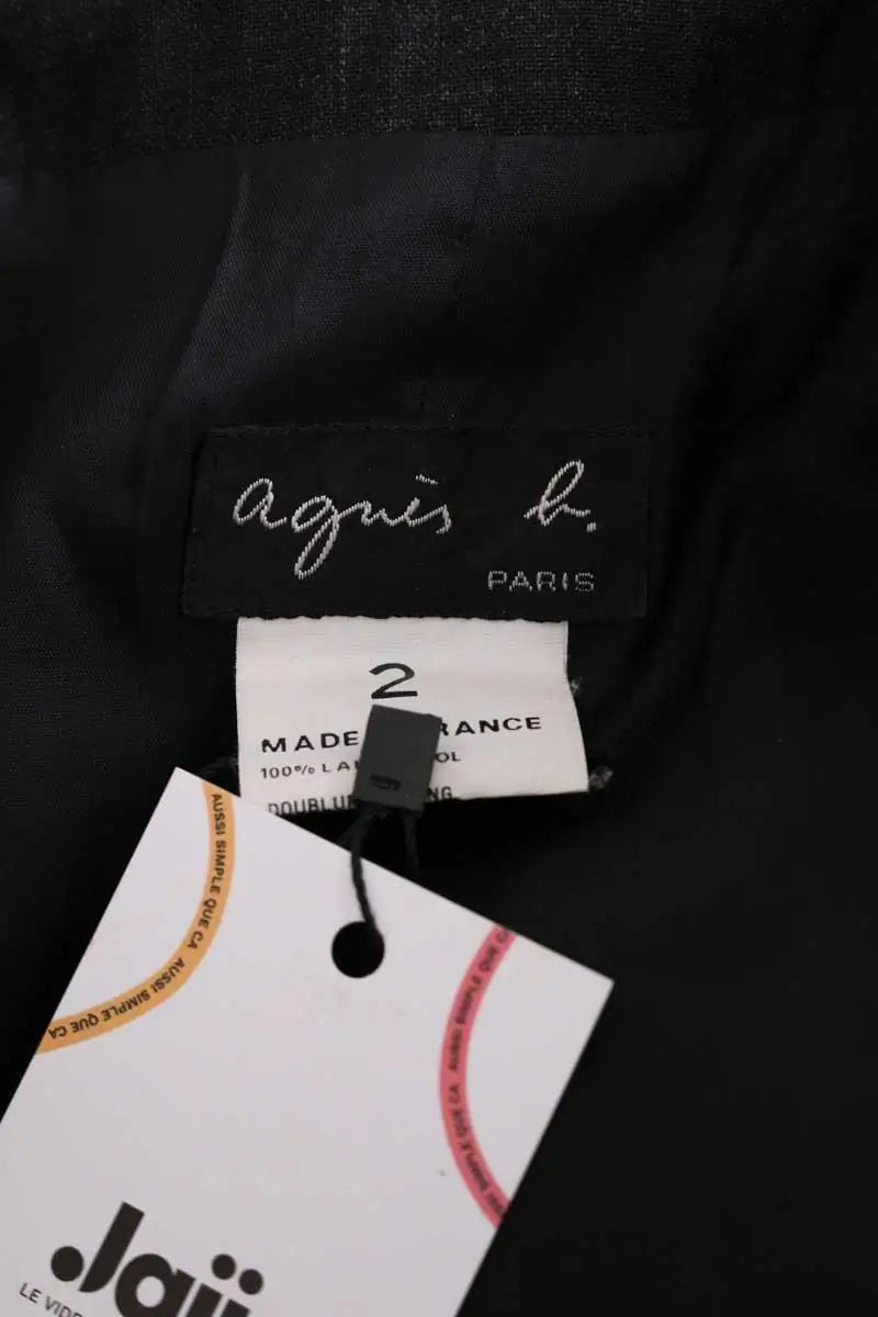 Blazer Agnès B. Gris en Laine