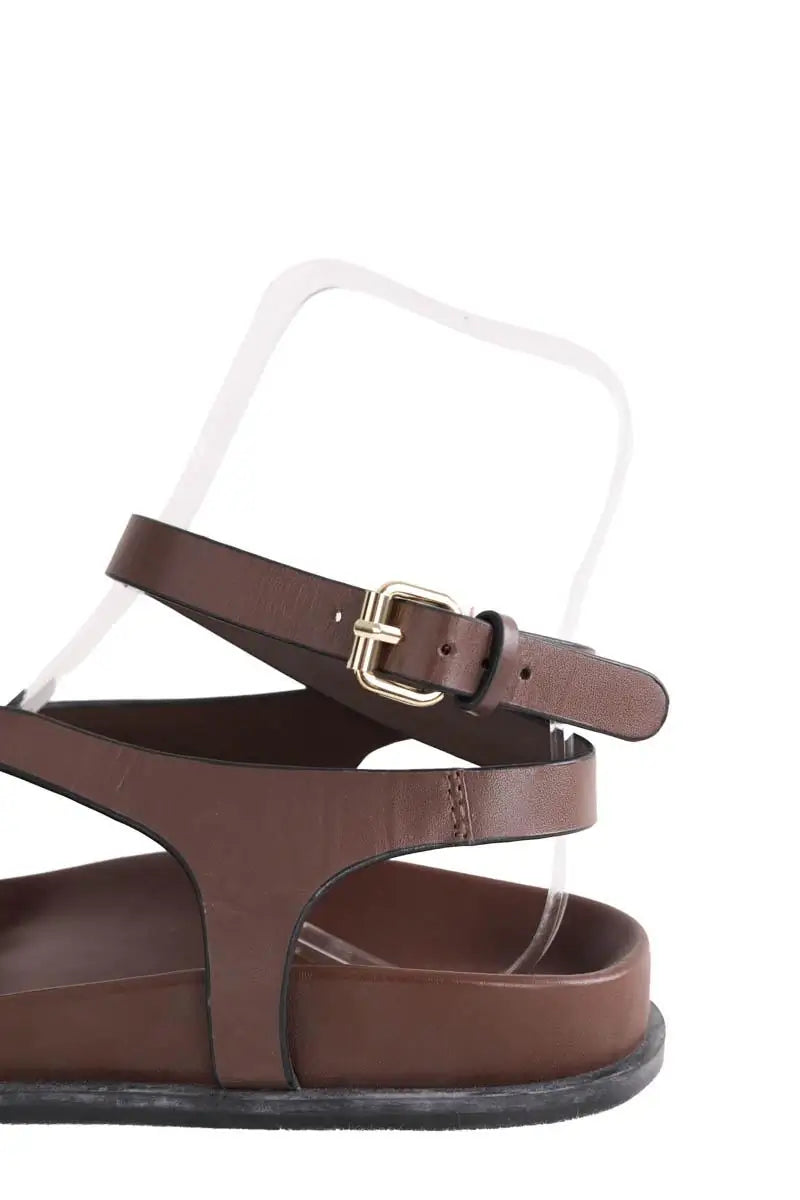 Sandales A.EMERY Marron en Cuir