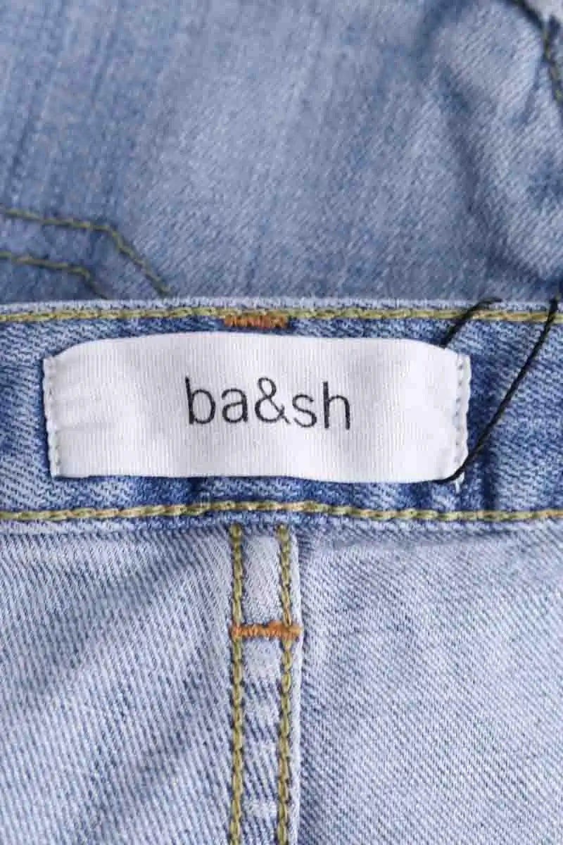 Jean slim Ba&Sh Bleu en Coton