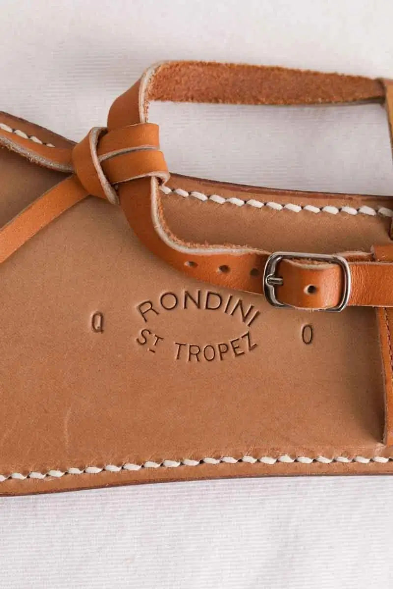 Sandales Rondini Marron en Cuir