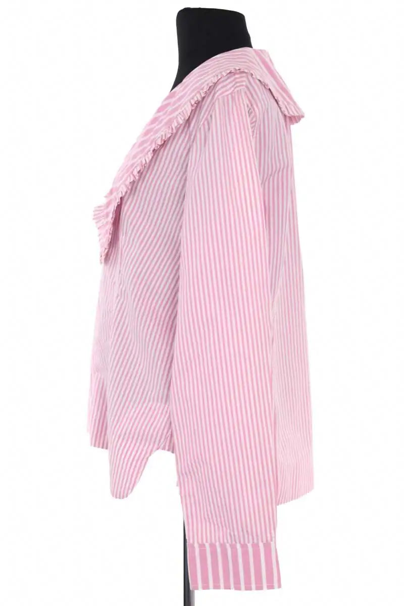 Chemise Ganni Rose en Coton