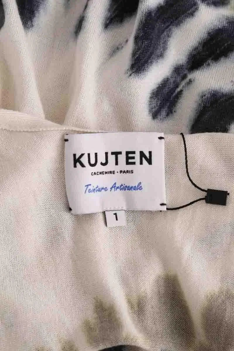 Top sans manche Kujten Ecru en Soie