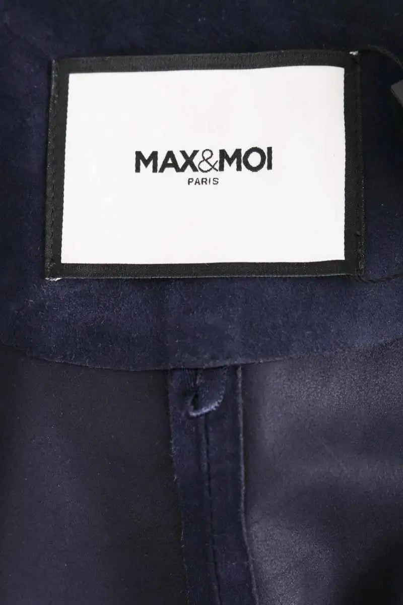 Gilet sans manches Max & Moi Marine en Cuir