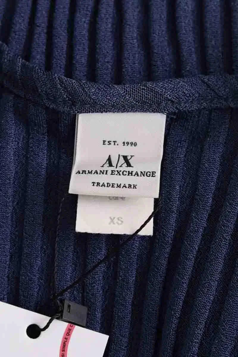 Top Armani Exchange Bleu en Synthétique