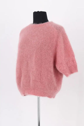 Pull Rouje Rose en Laine