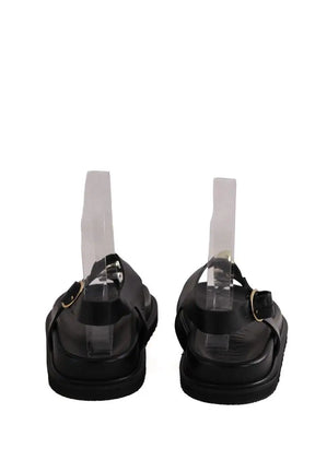 Mules Souliers Martinez Noir en Cuir