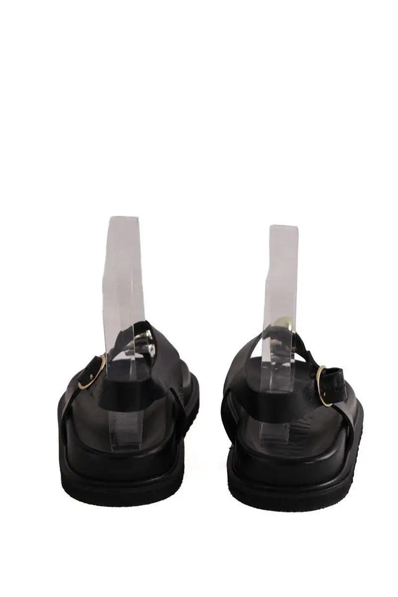 Mules Souliers Martinez Noir en Cuir