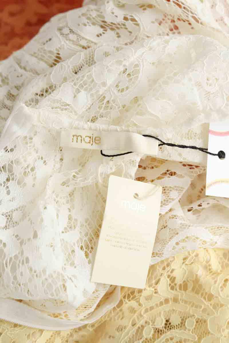 Mi-longueur Maje  Blanc