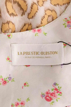 Top sans manche La Prestic Ouiston Beige en Soie