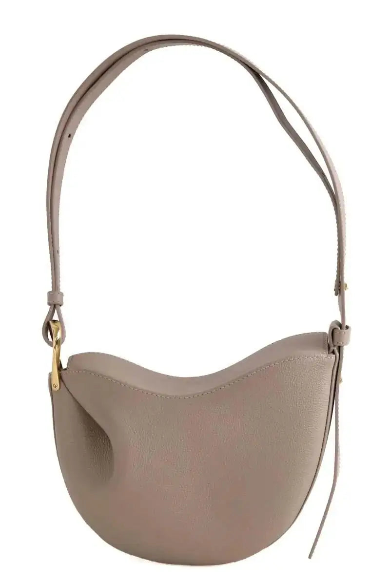 Sac à bandoulière Polène Tonca Gris en Cuir