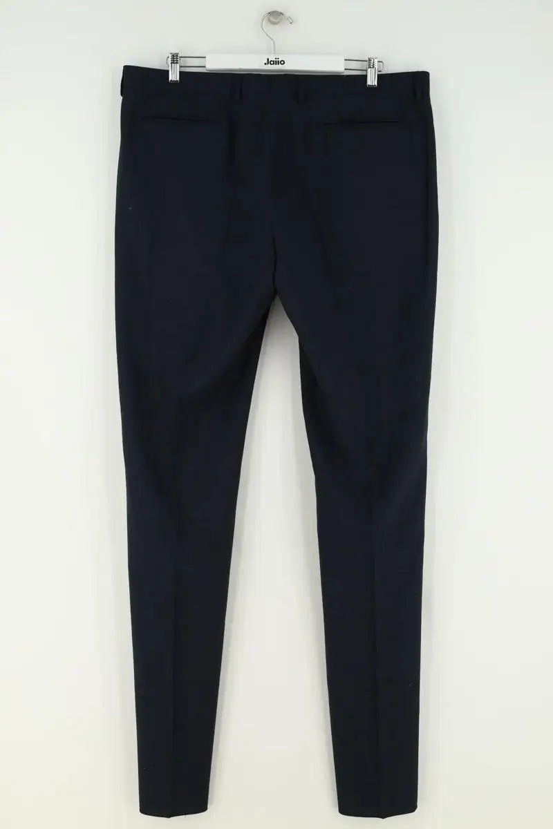 Pantalon droit Dior Bleu en Laine