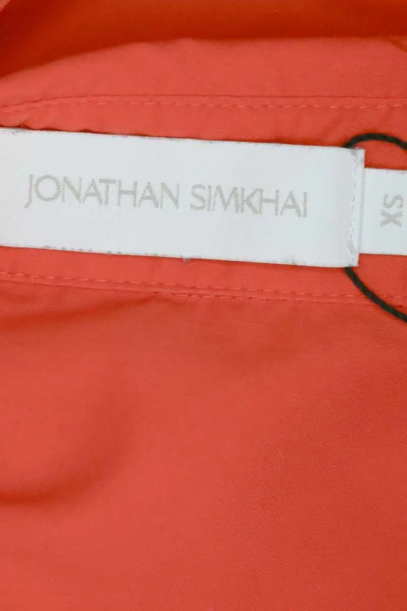 Robe Jonathan Simkhai Orange en Coton