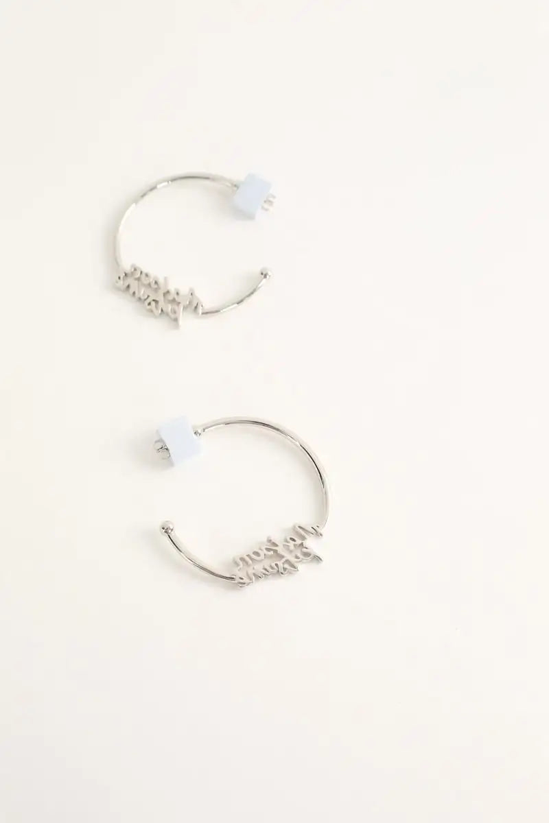 Boucles d'oreilles Kitsuné  Argent