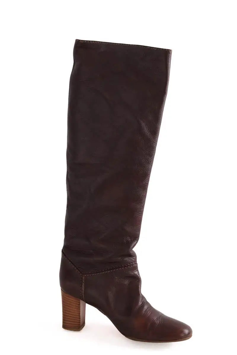 Bottes Chloé Marron en Cuir