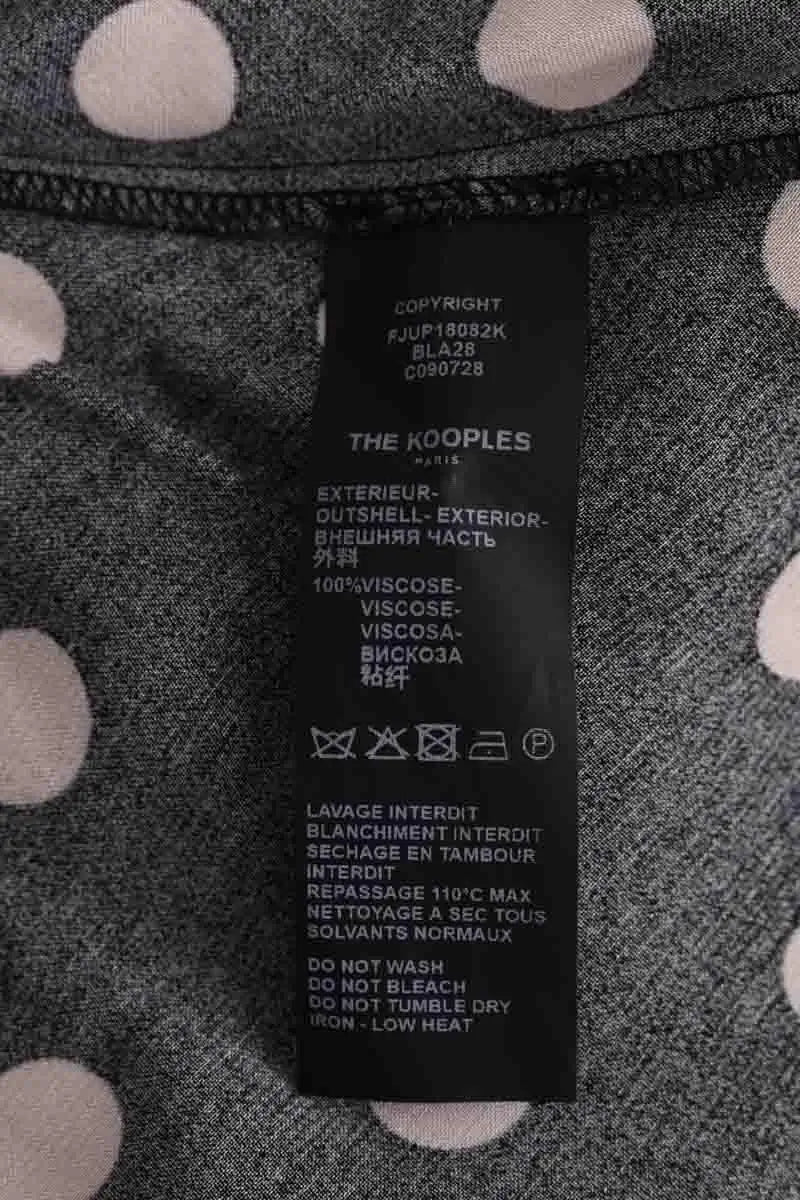 Mini jupe The Kooples Noir en Viscose